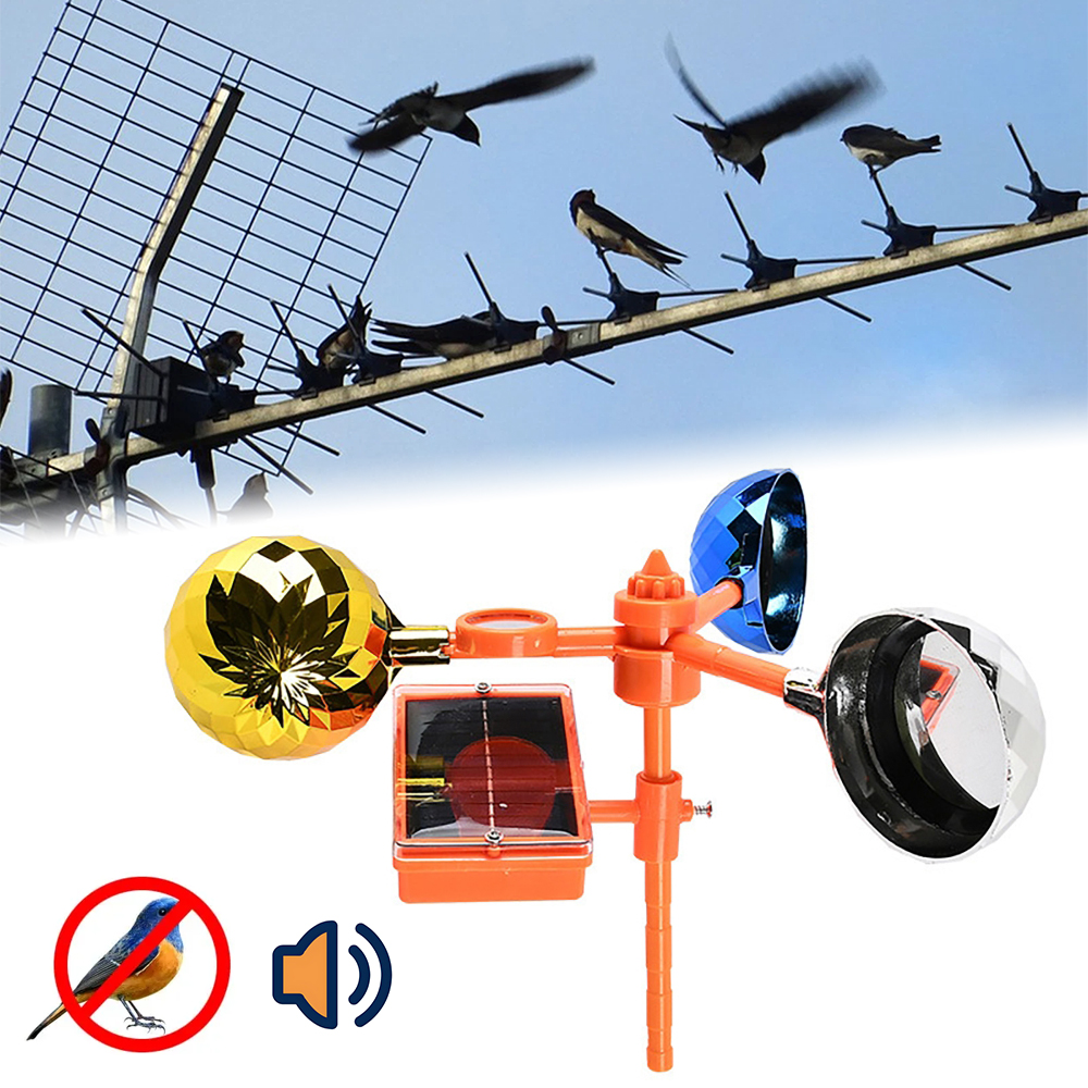 Solar Bird Repellent 360°Refle - Solar Bird Scarer のレビューと価格