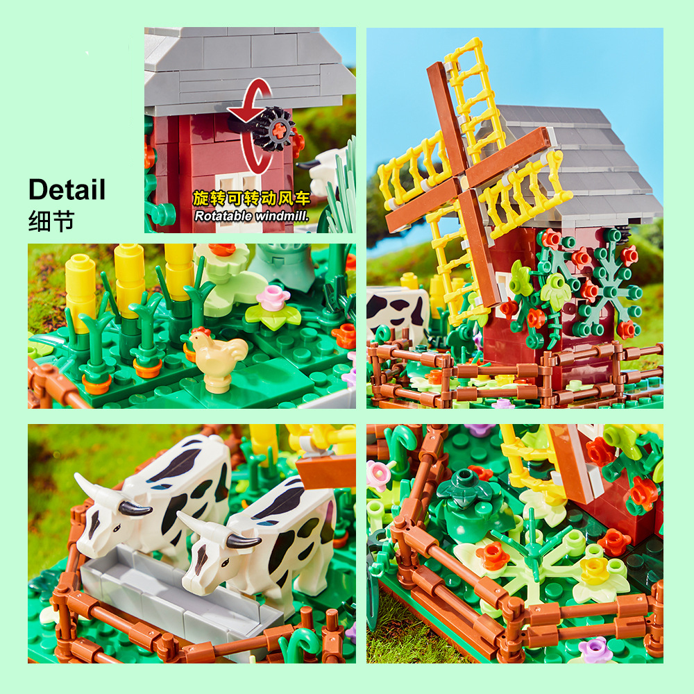 Happy Ranch MOC Building Block - Is Farming Under Agriculture のレビューと価格